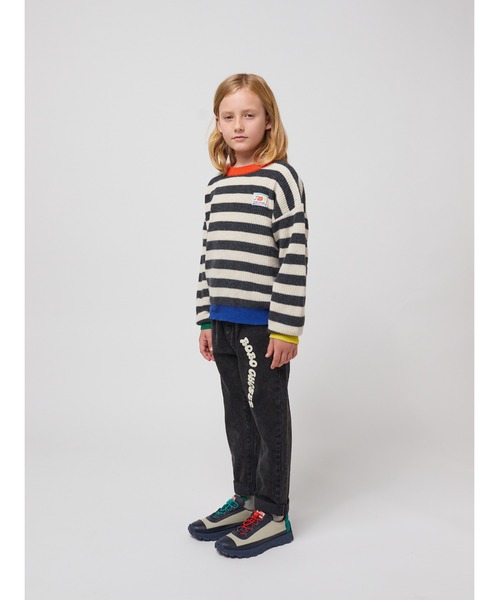 Bobochoses ロゴ　デニムパンツ　4-5Y BOBO CHOSES パンツ Wavy Bobo Choses denim pants キッズ 子供