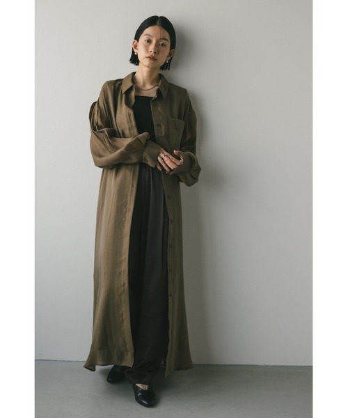 【STYLEMIXER】ロングワンピース/Sサイズ STYLEMIXER | バイカラーチュールレイヤーワンピース