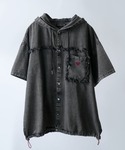 パーカー Fringe denim one p...の詳細画像1