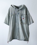 パーカー Fringe denim one p...の詳細画像3
