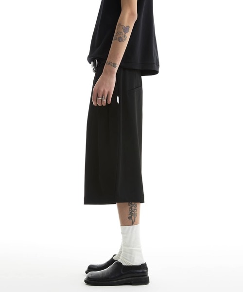 WESTBOY パンツ ワイドハーフパンツ タック入り ユニセックス