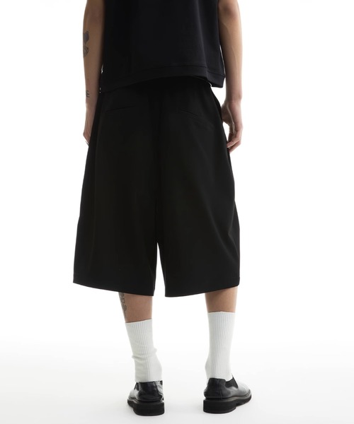 WESTBOY パンツ ワイドハーフパンツ タック入り ユニセックス