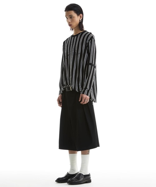 FUNKYFUN ワイドレッグパンツ WESTBOY パンツ ワイドハーフパンツ タック入り ユニセックス