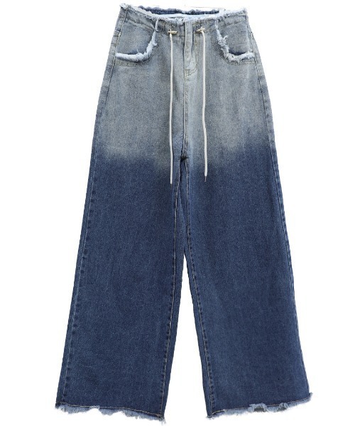 新品　ISOOK グラデーションデニム I-SOOK ジーンズ デニム デニムパンツ グラデーションデニム