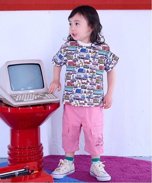 kladskap（クレードスコープ） ハーフパンツ パンツ 短パン 車と街 