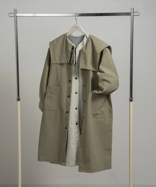 lawgy ビッグカラー　トレンチコート lawgy トレンチコート コート big collar accent button trench