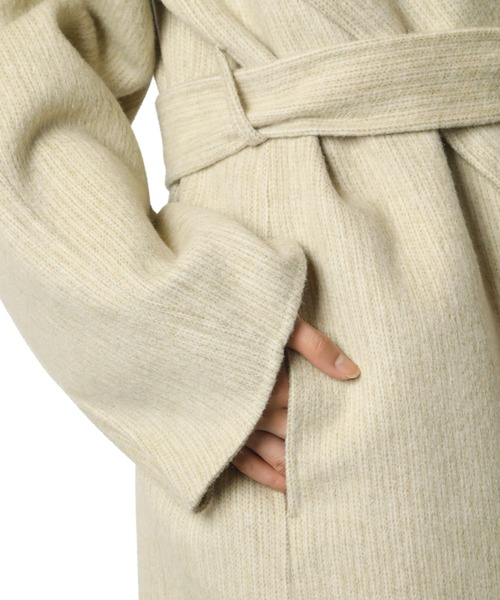 ルシェルブルー　ダークグリーン ロングコート サイズ36 LE CIEL BLEU（ルシェルブルー）の「Double Faced Utility Coat