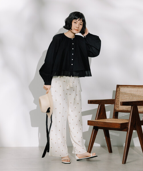 FREAK'S STORE（フリークスストア） ワイドパンツ パンツ インド 幾何