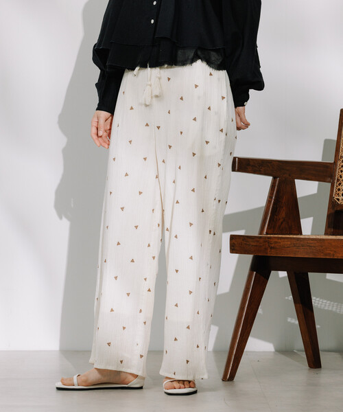 FREAK'S STORE（フリークスストア） パンツ インド 幾何学 刺繍