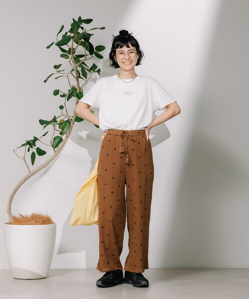 FREAK'S STORE（フリークスストア） パンツ インド 幾何学 刺繍