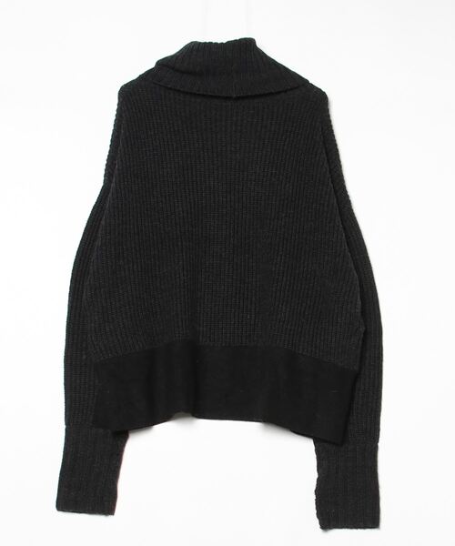 「AVIE」 タートルネックニット フリー ブラック レディース_画像2