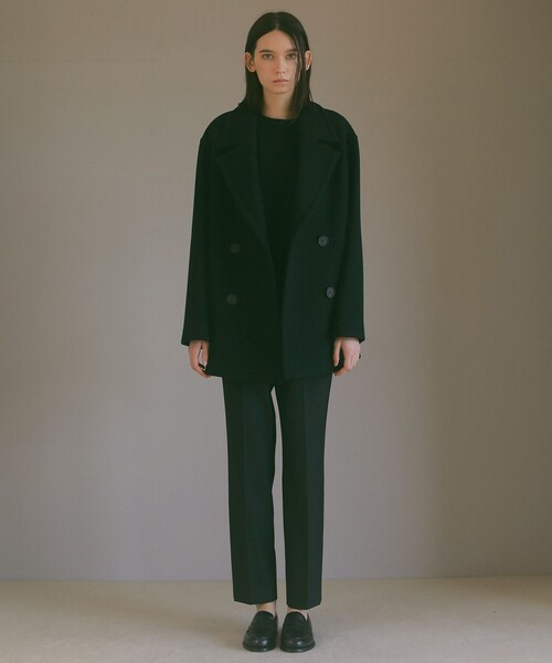 23区（ニジュウサンク） ピーコート 38 グレー レディース : ZOZOTOWN