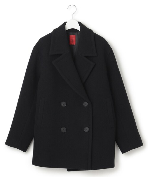 23区（ニジュウサンク） ピーコート 38 グレー レディース : ZOZOTOWN