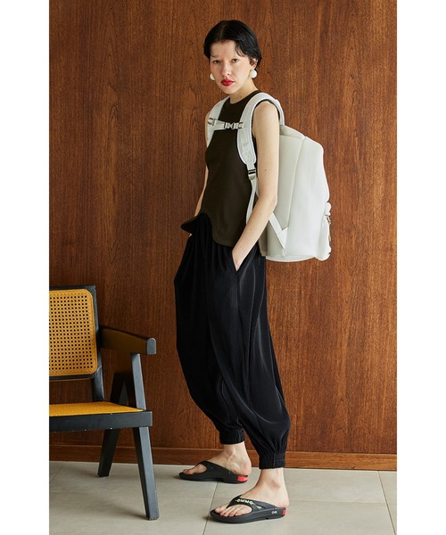 OMMO（オーエムエムオー） スラックス パンツ PLEATS ALADDIN PT