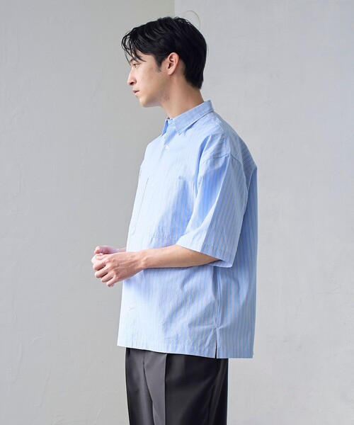 RONEL シャツ 半袖 「RONEL」NCブロードシャツ（半袖） メンズ
