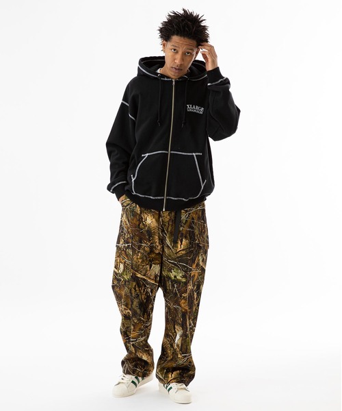 XLARGE 「XLARGE」 ジップアップパーカー L オフホワイト メンズ