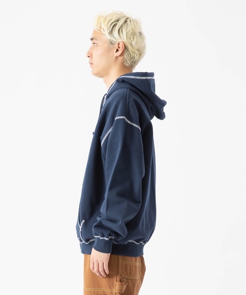 XLARGE 「XLARGE」 ジップアップパーカー L オフホワイト メンズ