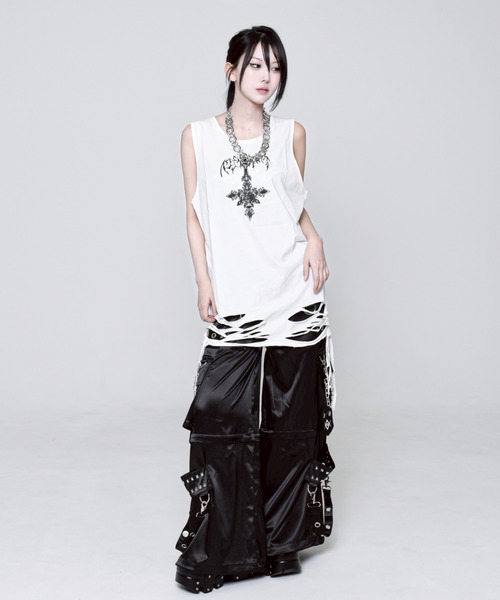 REFLEM レフレム ダメージ タンクトップ トップス REFLEM（レフレム）の「『REFLEM/レフレム』ダメージタンク