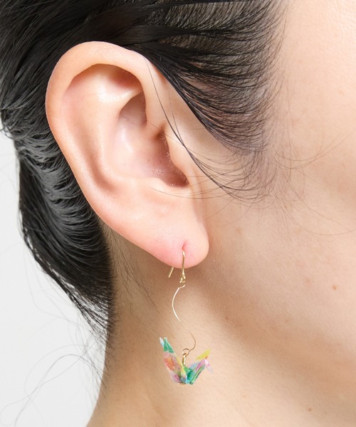 RiSaO✳です。　クリスタル彫刻カービングピアス　ファンシーカービング gargle ピアス ガーグル：アートシリーズ ステンドアート2