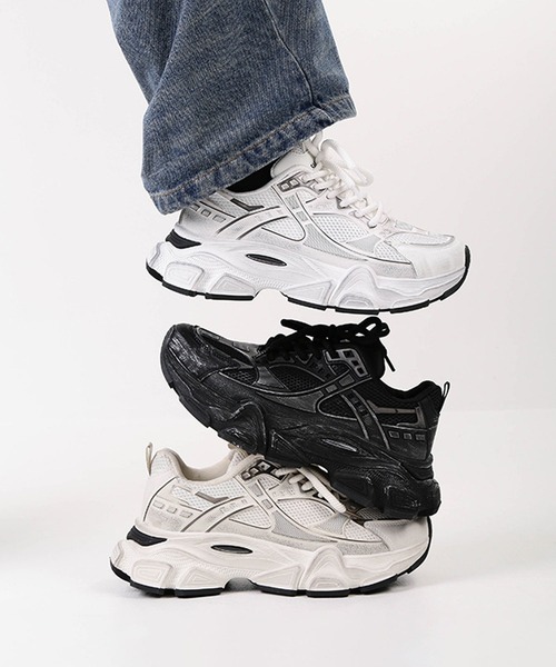 shoes365 スニーカー 脚長ダッドスニーカー メンズ : ZOZOTOWN Yahoo