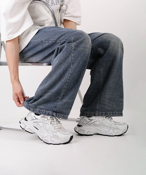 shoes365 スニーカー 脚長ダッドスニーカー メンズ : ZOZOTOWN Yahoo