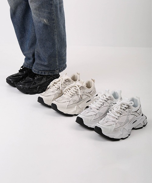 shoes365 スニーカー 脚長ダッドスニーカー メンズ : ZOZOTOWN Yahoo