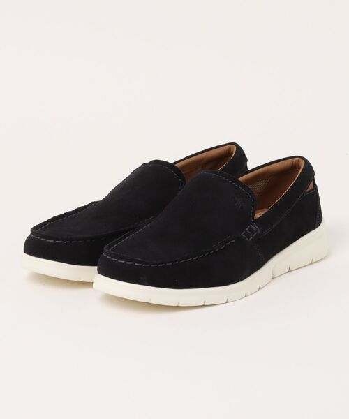 極美品 ステファノロッシ ワラビー モカシン 27.5 黒 ブラック ローカット 極美品 ステファノロッシ ワラビー モカシン 27.5 黒 ブラック