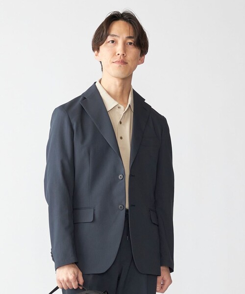 【美品】SHIPS シップス　イージー シアサッカー ストレッチ セットアップ SHIPS（シップス） セットアップ 「WEB限定」SHIPS:「手洗い可能