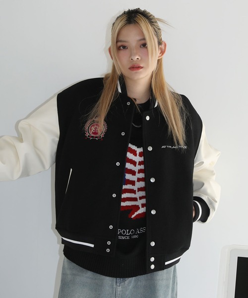 MSG」 スタジャン L ブラック×ブラック メンズ : ZOZOTOWN Yahoo!店