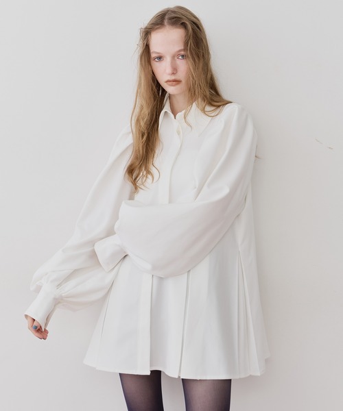 LA BELLE ETUDE（ラベルエチュード） ブラウス シャツ タックフレア