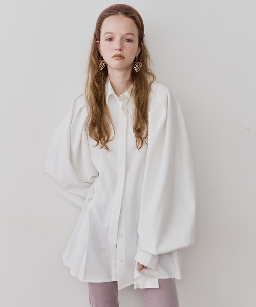 LA BELLE ETUDE（ラベルエチュード） ブラウス シャツ タックフレア