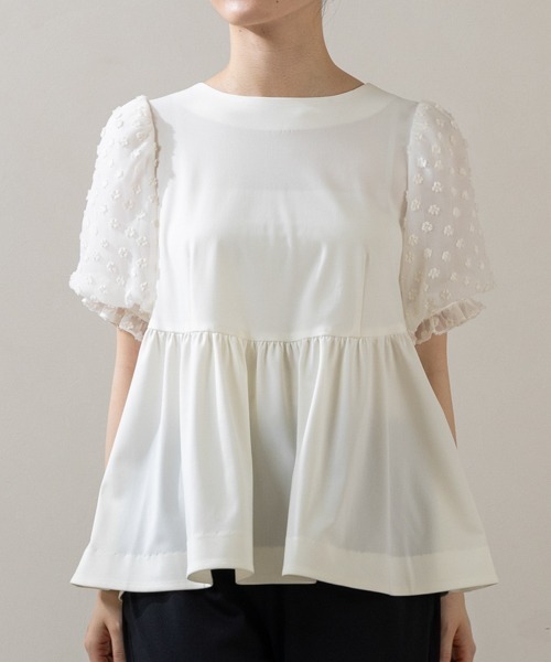 【 新品 】 タグ付　SONO フリルフルチュニックプルオーバー ブラウス Sono（ソーノ） uvカット tシャツ 「SONO/ソーノ」「Summer Stretch