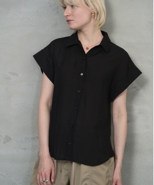 ブラウス シャツ Lay sheer shirt  レイシアーシャツ レディース