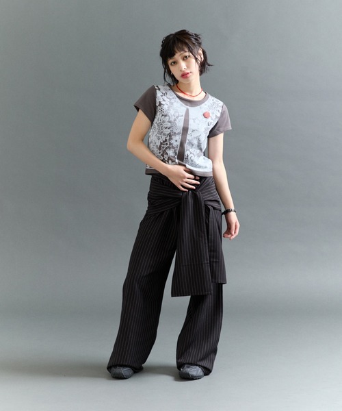892/821 新品 スラックス パンツ 2点 FTW スラックス パンツ STRIPE TIE SLACKS レディース メンズ