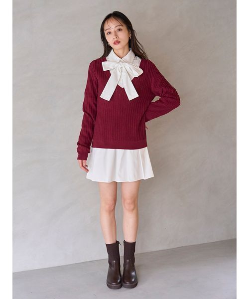 【新品】値下‼️snidelチュニック SNIDEL シャツコンビチュニック レディース : ZOZOTOWN Yahoo!店