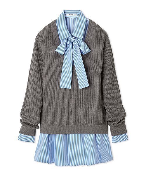 SNIDEL シャツコンビチュニック レディース : ZOZOTOWN Yahoo!店