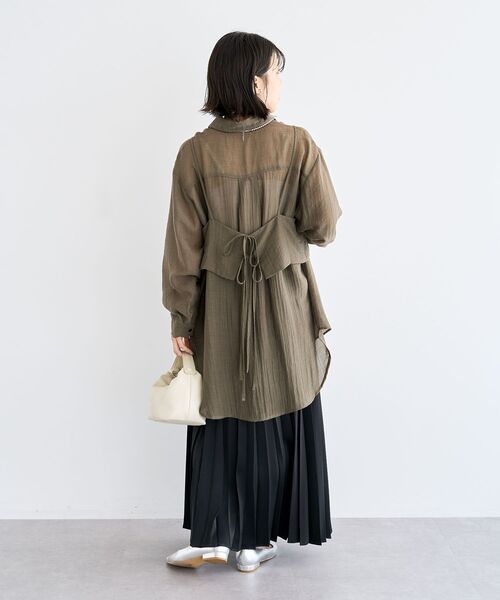 Green Parks（グリーンパークス） ブラウス シャツ SET2点シアーシャツ