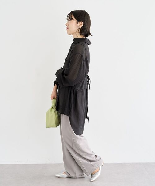 新品未使用タグ付き PARTY シアーシャツ 楽天市場】今だけ☆4400円！クリンクル加工フード付きシアーシャツ