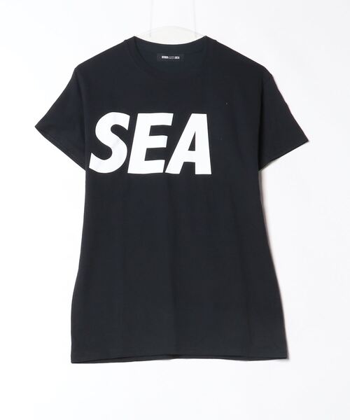 WIND AND SEA ブラック Tシャツ Mサイズ WIND AND SEA 「WIND SEA」 半袖Tシャツ S ブラック メンズ