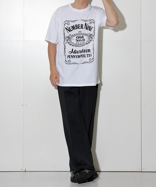 「NUMBER (N)INE」 半袖Tシャツ 3 チャコールグレー メンズ