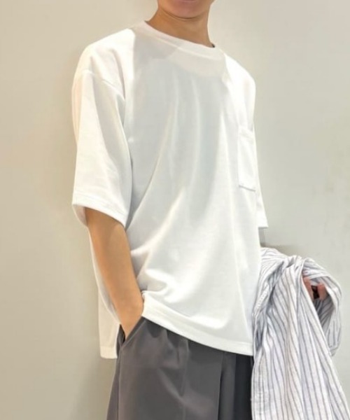 BACK NUMBER tシャツ 「BACK NUMBER」接触冷感 胸ポケット半袖Tシャツ