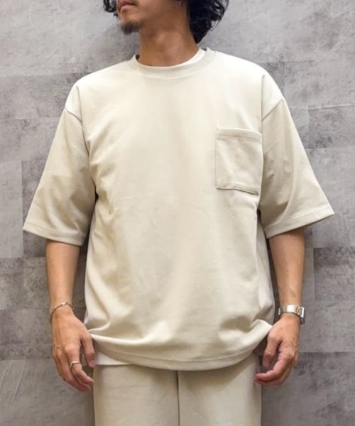 BACK NUMBER tシャツ 「BACK NUMBER」接触冷感 胸ポケット半袖Tシャツ