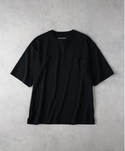 back number Tシャツ　黒　Lサイズ　& タオル BACK NUMBER tシャツ 「BACK NUMBER」接触冷感 胸ポケット半袖Tシャツ