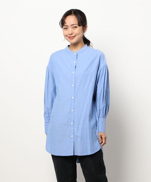 新品　SLOBE IENA 　長袖ブラウス　Freeサイズ SLOBE IENA（スローブイエナ） 長袖ブラウス FREE ブルー レディース