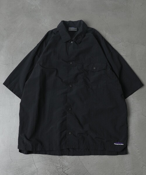 「FREAK'S STORE」 半袖シャツ MEDIUM オリーブ メンズ_画像8