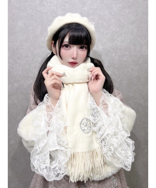 Ank Rouge（アンクルージュ） ストール マフラー ロゴキラキラストール