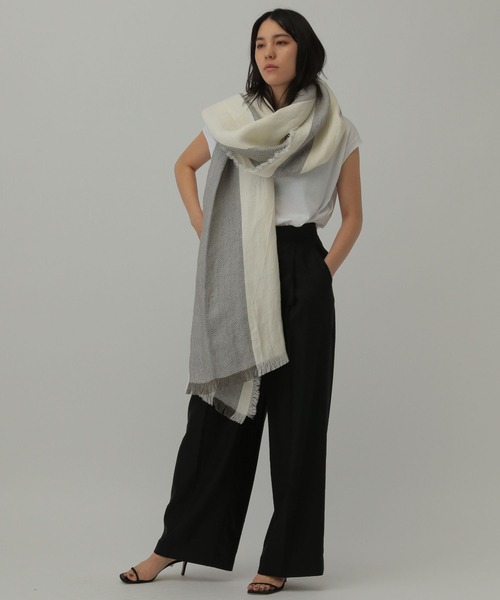 「ASAUCE MELER」 ストール FREE スミクロ レディース_画像2