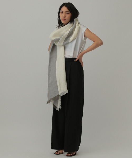 「ASAUCE MELER」 ストール FREE スミクロ レディース_画像3