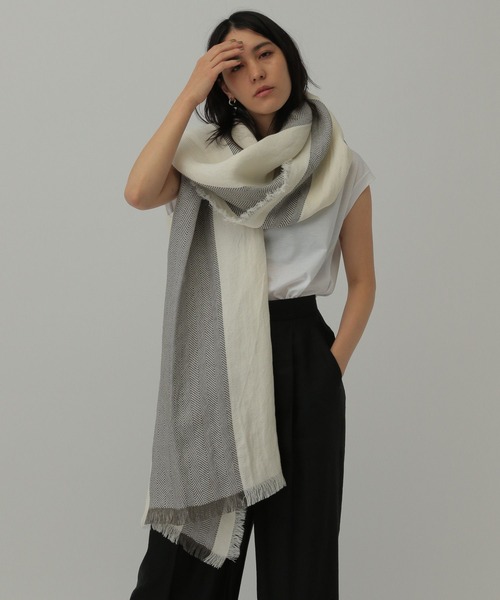 「ASAUCE MELER」 ストール FREE スミクロ レディース_画像6