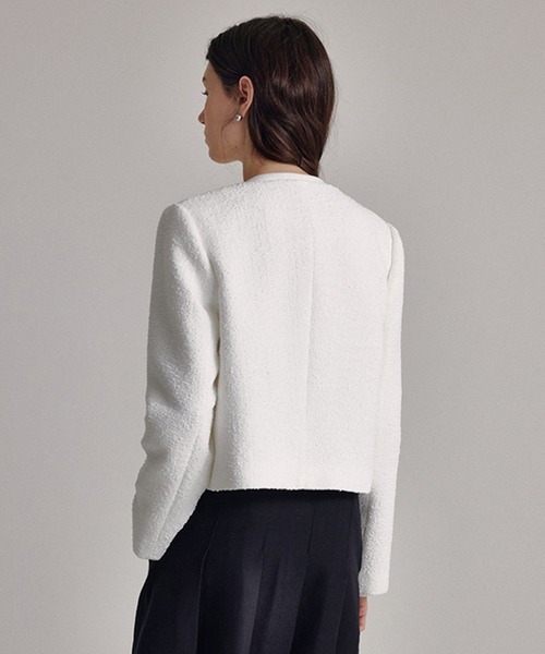 【中古】Fano Studios ノーカラージャケット M 黒/白 中古】Fano Studios ノーカラージャケット M 黒/白 Fano Studios